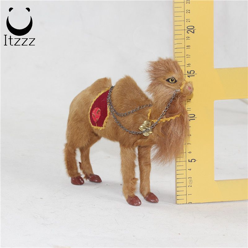 高质仿真皮毛动物骆驼摆件教学道具儿童认知模型家居装饰骆驼礼物