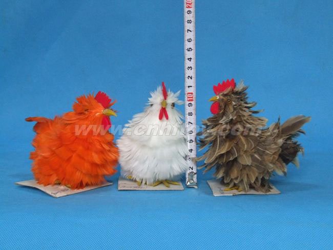 皮毛玩具鸡：J052菏泽恒方皮毛工艺品有限公司